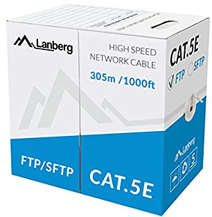 Lanberg LCF5-11CC-0305-S Stranded Netzwerkkabel Kat-5E FTP, 305m grau