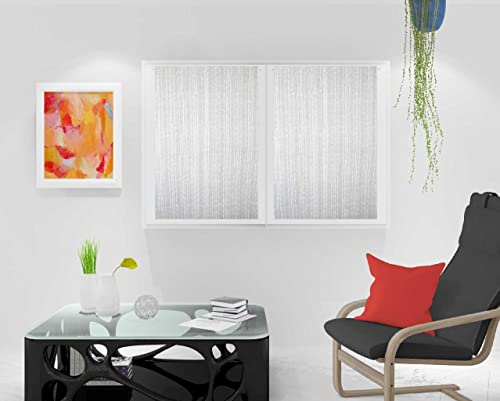 Soleil d'ocre, Maelis Paar Scheibengardinen, Polyester, Weiß, 60x90 cm
