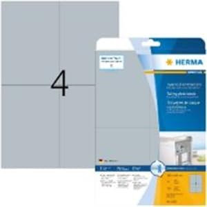 Herma 4216 Etiketten, 105 x 148 mm, silber, 25 x 4 Stück