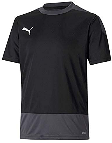 PUMA Unisex Kinder, teamGOAL 23 Training Jersey Jr T-shirt, Black-Asphalt, 152