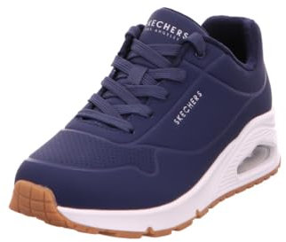 Skechers Uno, Zapatillas Mujer, Navy Durabuck Mesh, 41 EU