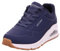 Skechers Uno, Zapatillas Mujer, Navy Durabuck Mesh, 41 EU