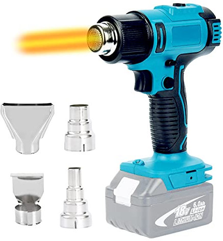 WDWYX Décapeur Thermique sans Fil, 18v Li-ION Alimenté par Batterie, Decapeur Chaud Rechargeable pour Le Décapage De Peinture, L'artisanat Et La Résine Rétractable. (Size : No Battery) Multi-colored