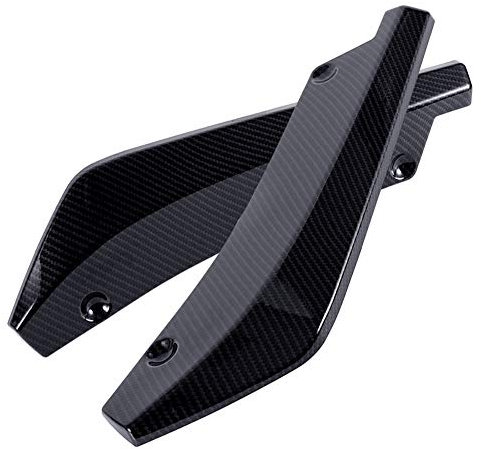 iSpchen 2 Stück Universal Auto Lippenspoiler, Auto Heckstoßstange Diffusor, für Heckstoßstange, Stoßstange, Diffusor, Winkelsplitterschutz