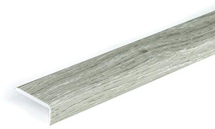 SELF-Adhesive Wood Effect Threshold 1M Door Stops End Laminate Floor Edge Strip Trim TMW Profiles (Philadelphia Oak)