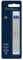 Waterman Ballpoint Pen Refill, Medium Point, Blue Ink, 3 Count