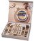 Otto Koning - Berlin - Besteck Gold 6 Personen, Essbesteck Set 30 teilig mit Geschenkbox und Steakmesser, titangoldbeschichtetem und hochglanzpoliertem Edelstahl. EIN modernes Besteck für 6 Gäste.