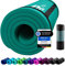 REFIT FITNESS Sportmatte Comfort-Max 190 x 60 x 1.5 cm Moosgrün Grün PainProtect SmartCell NBR Yogamatte rutschfest Tragegurt Gymnastikmatte Matte für Sport Yoga Gymnastik Pilates