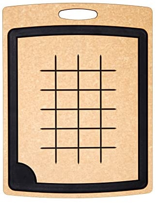 EPICUREAN PRO Board with Grooves Natural/Slate 370x275x9mm