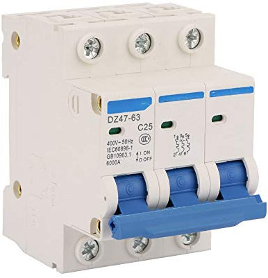Alvinlite Interruttore magnetotermico tripolare AC 400 Volt RCCB Interruttore differenziale DZ47 63