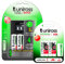Uniross Caricabatterie Rapido AA/AAA con 4 Batterie Ricaricabili Hybrio Stilo AA 1,2V 2000mAh + 4 Batterie Ricaricabili Hybrio Ministilo AAA 1,2V 900mAh