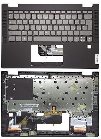 CLICK HELP Tastiera Italiana con Top Case Compatibile con Notebook Lenovo Flex 5-14IIL05 5-14ARE05 5-14ITL05 (Versione 1) Grey