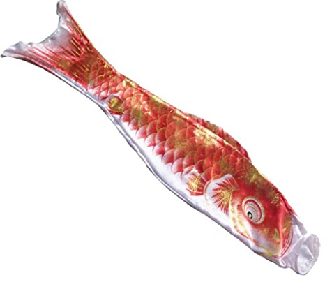 Japanische Windsack Karpfenflagge Garten Koi Nobori Segelfisch 50 cm Gold Rot