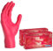 ARNOMED guanti monouso rosso, guanti in nitrile S, 200x guanti monouso nitrile (2 scatole), guanti in nitrile senza polvere e lattice, guanti per alimenti, guanti nitrile taglie XS, S, M, L e XL