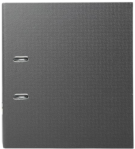 Exacompta - 53601E Prem'Touch Office By Me Aktenordner - Rücken 80 mm - Mechanik 75 mm - Grifföse - Außenmaß 32 x 29 cm - Ordner A4 - Schwarz