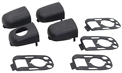 FRGMNT Kit de Garniture de Capuchon D'ExtréMité de PoignéE de Porte de Voiture avec Bouchon 9101AA pour 307 C2 C3
