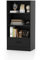 HOMASIS Estantería de Vertical con cajón de Almacenamiento, librería de Madera de 4 Niveles, estantería de pie con Dispositivo antivuelco, Capacidad de Carga Total 90 kg, 60x38x120cm (Negro)