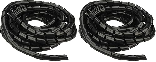 UNITEC Spiralschlauch 15mm 10 m schwarz (Packung mit 2)