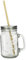 NOVASTYL - Mug en verre 450ml avec paille plastique réutilisable - 1605080