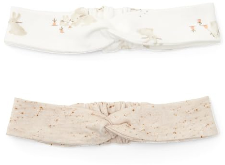 Little Dutch Haarband Babyhaarband 2er Set Baby Mädchen Baby Bunny sand weiß - Newborn Naturals