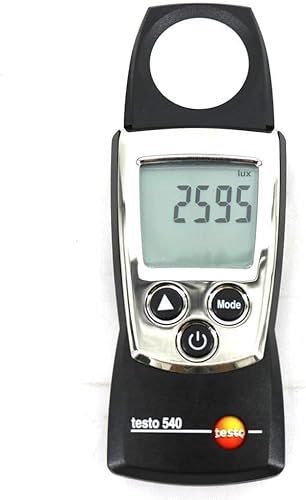 *Spedizione entro 1 giorno* Luxmetro digitale tascabile Testo 540 - Misura l'intensità luminosa negli stadi (intervallo: 0-99999 Lux) - Calibrato in fabbrica - Qualità professionale