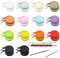 Lot de 28 cordons de serrage de rechange pour sweat à capuche, 14 couleurs, cordon de serrage plat avec cordon de serrage Bodkin et enfile-fils en plastique pour sweats à capuche, pantalons de