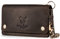 MATADOR Biker Geldtasche Leder #Dallas mit edler Geschenkbox, Elegantes Portemonnaie mit Kette und RFID Blocker, Luxus Portemonnaie Kette und Viele Kartenfächer in Braun Dunkel