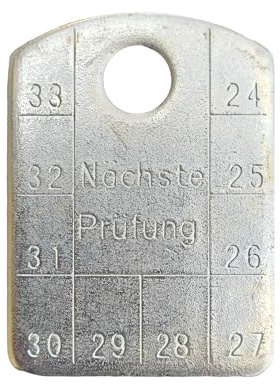 20 Stück UVV-Plaketten Jahresprüfung Prüfanhänger