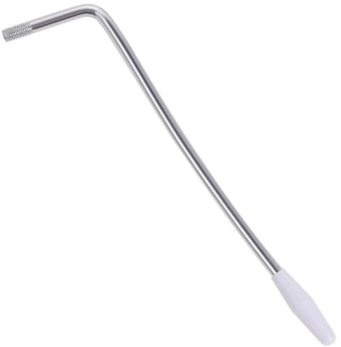 6mm Whammy Bar Guitar Tremolo Vibrato Arm Trem Bar Stick for Strat Style Electric Guitar Tremolo System Stratocaster Silver with White Tip