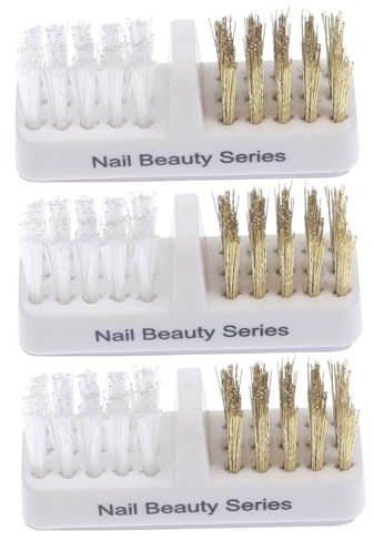 Didiseaon 3pièces Brosse Cuivre Pour Nettoyage Embouts Ponçeuse Ongles Brosses Manucure Électrique Résistantes Accessoires Outils Nail Art Pour Techniciens Et Amateurs