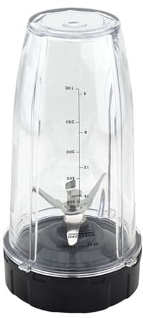 Blender Cup，Compatible for Nutri Ninja Auto IQ BN801 SS101 BL480-30 BL641 Blender and 7 Fins Extractor Blade Replacement Parts
