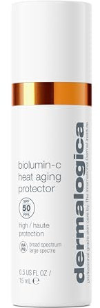 Dermalogica Biolumin-C Heat Aging Protector SPF 50, Daily Face Moisturiser with Sunscreen - Defend Signs of Skin Aging, 15ml