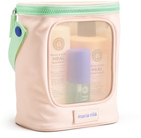 Maria Nila Head & Hair Heal Beauty Bag – Shampoo & Conditioner Set mit heilendem Arganöl, im recycelten Mesh-Täschchen – Für gesunde Kopfhaut & kräftiges Haar