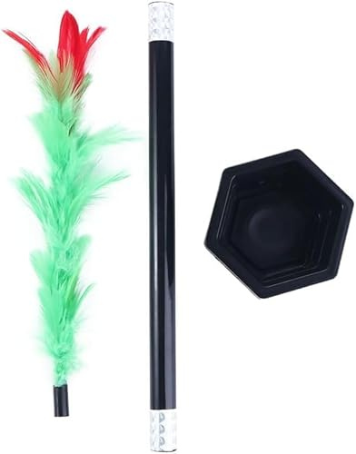 Ymhapp Stick to Rose Zaubertricks Zauberstab zum Blühen Einfache Zaubertricks Lustiges Spielzeug Show Performance Prop für Erwachsene Magier Zubehör Familie Party Spiel