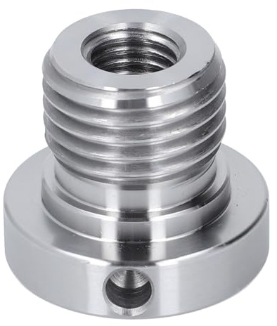 Drehbank Spindeladapter 33 mm Außengewinde auf 18 mm Innengewinde Edelstahl Verlängerung für Holzdrehbänke