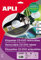 APLI CD/DVD Etiketten, weiß, für Laser und Kopierer, Inket Etikett CD/DVD Ø114mm Etikett ws 50St WIEDERABLÖSBAR