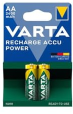 Varta 2 x AA 2400 mAh Akku/Akku, Nickel-Metallhydrid, Spielzeug, AA, Blau, Gold, Ampulle)