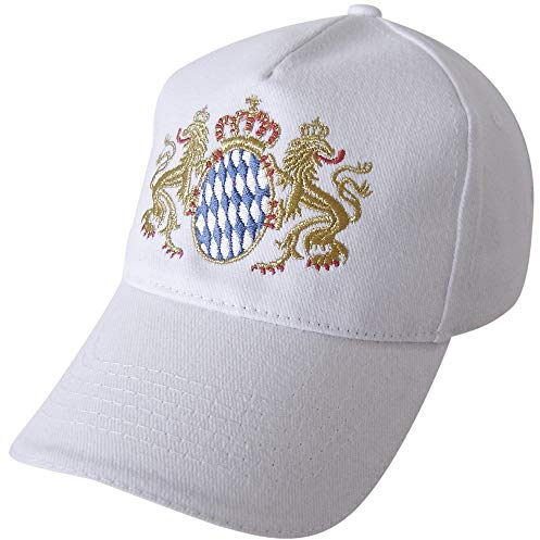 Fan-O-Menal Baseballcap mit Stick - BAYERN Wappen - 68159 weiss