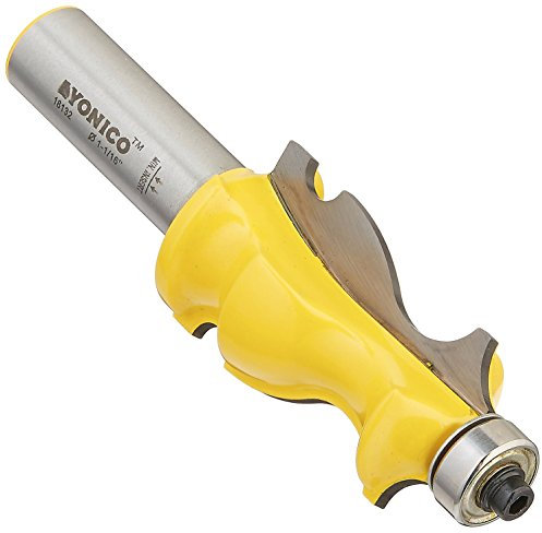 Yonico 16132 - Architectural Molding Router Bit, Cutting Height: 1-3/4, Cutting Depth: 1/4 - 1/2 Shank