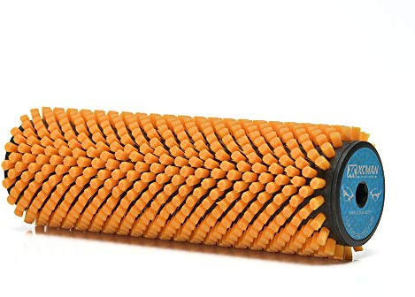 XCMAN Roto-Bürste für Ski, Snowboard, 200 mm Länge, Rosshaar, Nylon, Achse mit Schutzschild/Haube – separat erhältlich.