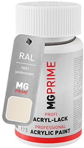 MG PRIME RAL 9001 Cremeweiss/Cream seidenmatt Lackstift 50 ml schnelltrocknend