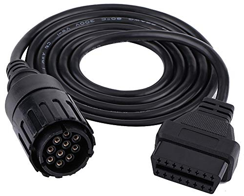 Broco Adapterkabel, 10 Pin auf 16 Pin OBD2 Adapterstecker Diagnosekabel für B-MW I-COM-D Motorrad Motorrad