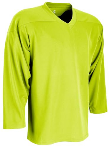 CHAMPRO Jungen Hockey Jersey Faceoff Hockeytrikot aus Polyester, Optisches Gelb, X-Small