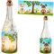 alles-meine.de GmbH 3 Stück Glas - Lichterflaschen Motiv frei wählbar 6 Stück LED Ostern - Osterhase & Ostereier Timer Funkiton - LICHT Dekoflaschen/Flaschen - 28 cm ..
