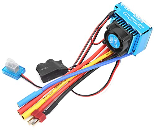 VGEBY Brushless ESC, 120A Brushless ESC Elektrischer Geschwindigkeitsregler Verschleißfest Langlebig Kompatibel für 1/10 1/12 Fernbedienung Auto Bootsteile Automodell Spielzeug
