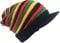 Rasta-Mütze aus Wolle, Reggae, Jamaika Jamaica Mütze, Bunte Beanie, gehäkelt, gestrickt, lockere Baggy Cap, Hippie Hip hop Hat, Skull Cap Herren