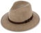 fiebig Clark Traveller Wollfilzhut | Crushable & Waterproof Hut (61-XL, Beige)