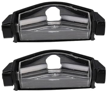 Pair License Plate Lamp Light Shell Cover for Mazda 2 3 M2 M3 2011-2013 BS1E-51-274E BS1E-51-274F License Plate Light Housing Cover for Mazda 2 2011-2013 for Mazda 3 2009-2013