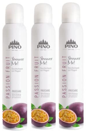 Pino Shower Me Duschschaum Passionsfrucht 3 x 200 ml