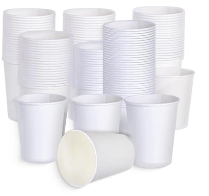 07oz Paper Cups -200 Pcs -Single Walll Disposable for Coffee and Tea Premium Quality Cups, Specially Made and Designed for UK, Inspired by Nature (200 Pcs)